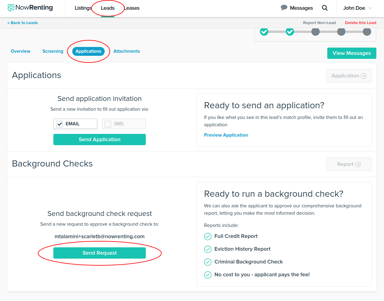 Request Background Check