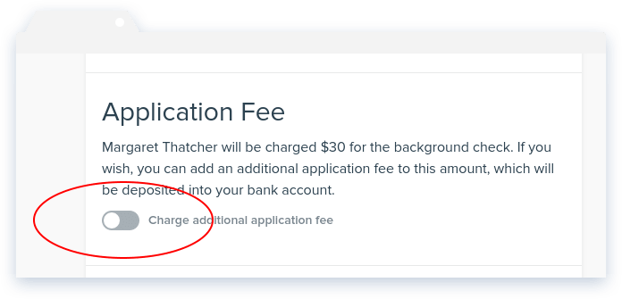 Charge Tenant Additional Fee for Background Check