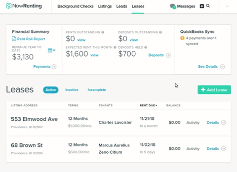 NowRenting: Free Property Management Software