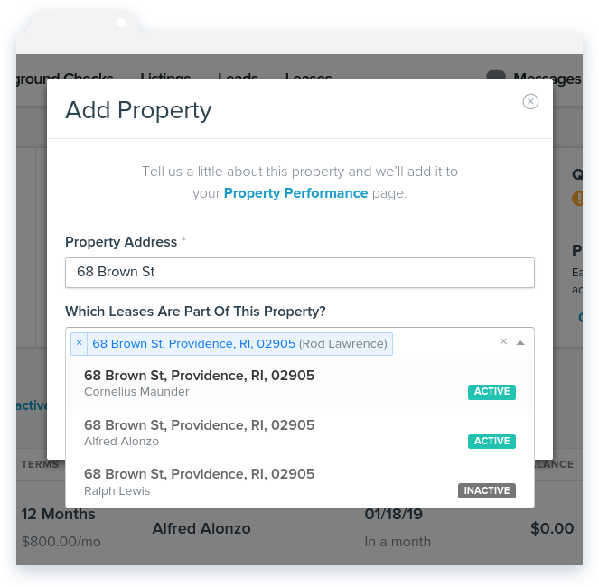 NowRenting Add Property Window