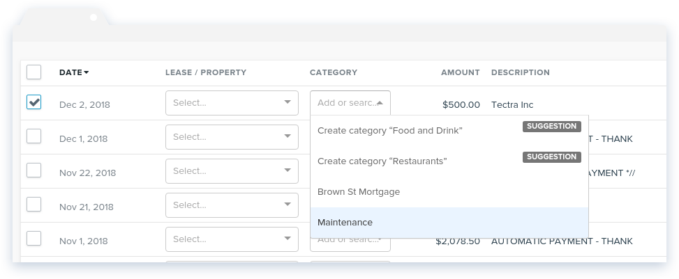 NowRenting -- Sync Expenses -- Choose Category